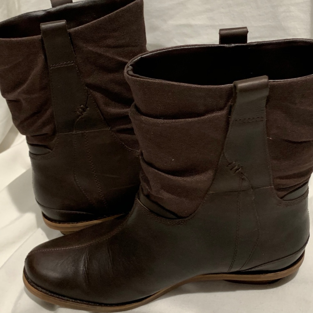 MERRELL Adaline Mid-Calf Boot Brown Leather 7.5 - Picture 6 of 7